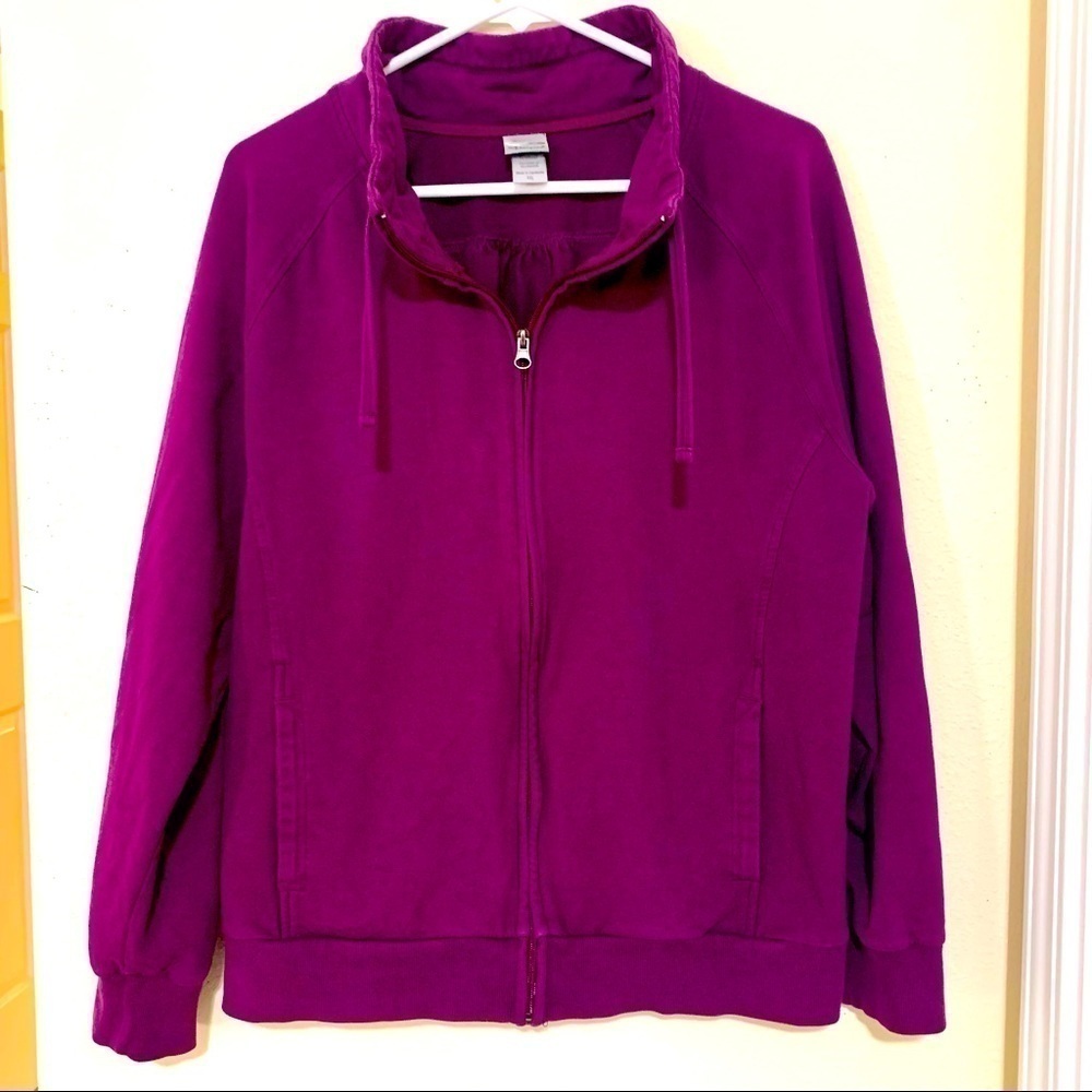 CHAMPION Women's Size XXL sweater Jacket Purple